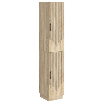 Cabinet Set 2 pcs Sonoma Oak Engineered Wood