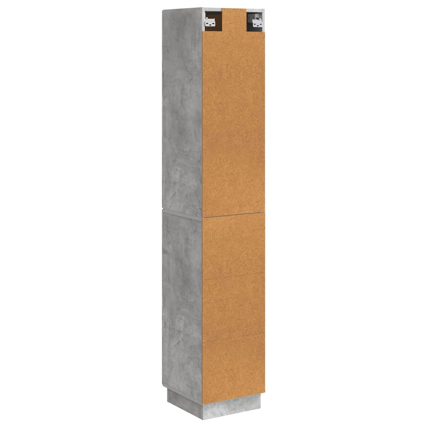 Cabinet Set 2 pcs Concrete Grey Engineered Wood