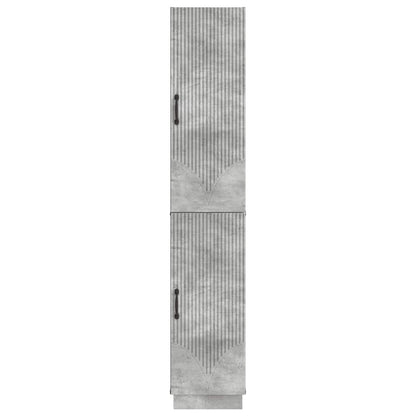 Cabinet Set 2 pcs Concrete Grey Engineered Wood