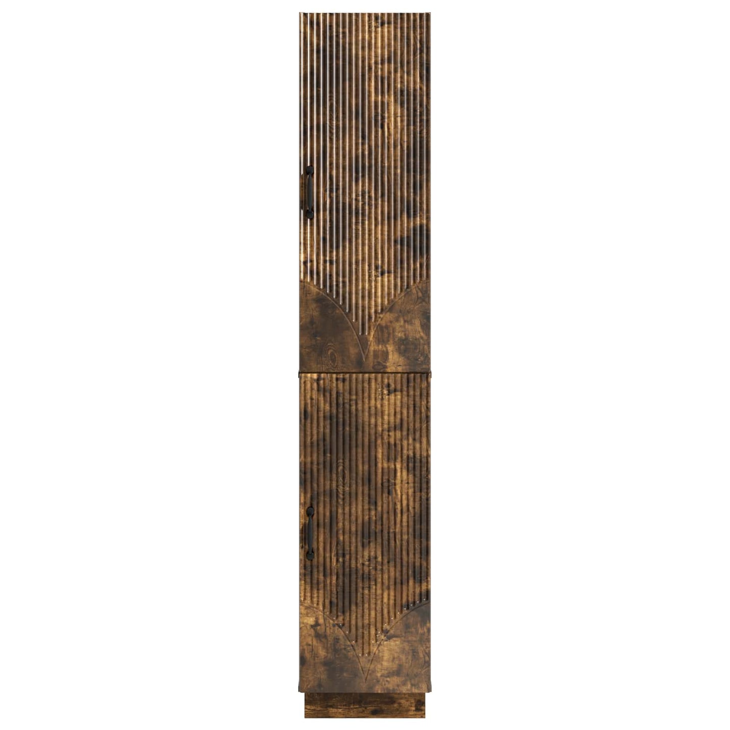 Cabinet Set 2 pcs Smoked Oak Engineered Wood
