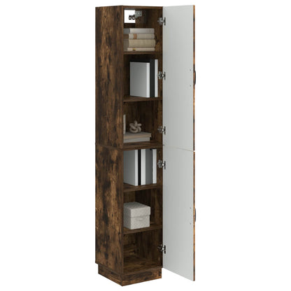 Cabinet Set 2 pcs Smoked Oak Engineered Wood