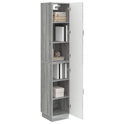 Cabinet Set 2 pcs Grey Sonoma Engineered Wood