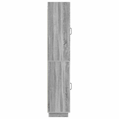 Cabinet Set 2 pcs Grey Sonoma Engineered Wood