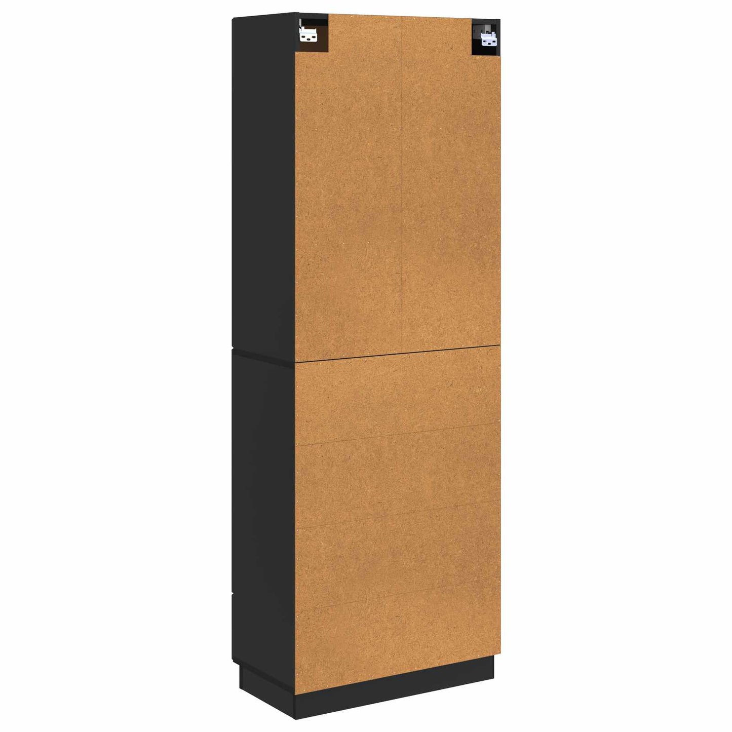 Cabinet Set 2 pcs 66 x 34.5 x 87 cm Engineered Wood Black