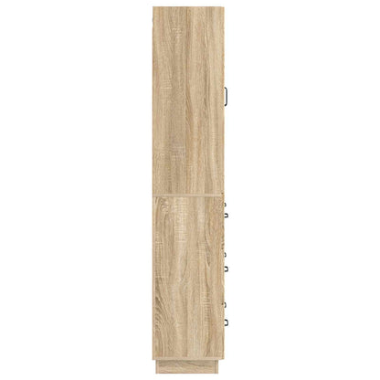 Cabinet Set 2 pcs 66 x 34.5 x 87 cm Engineered Wood Sonoma Oak