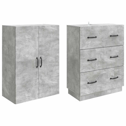 Cabinet Set 2 pcs 66 x 34.5 x 87 cm Engineered Wood