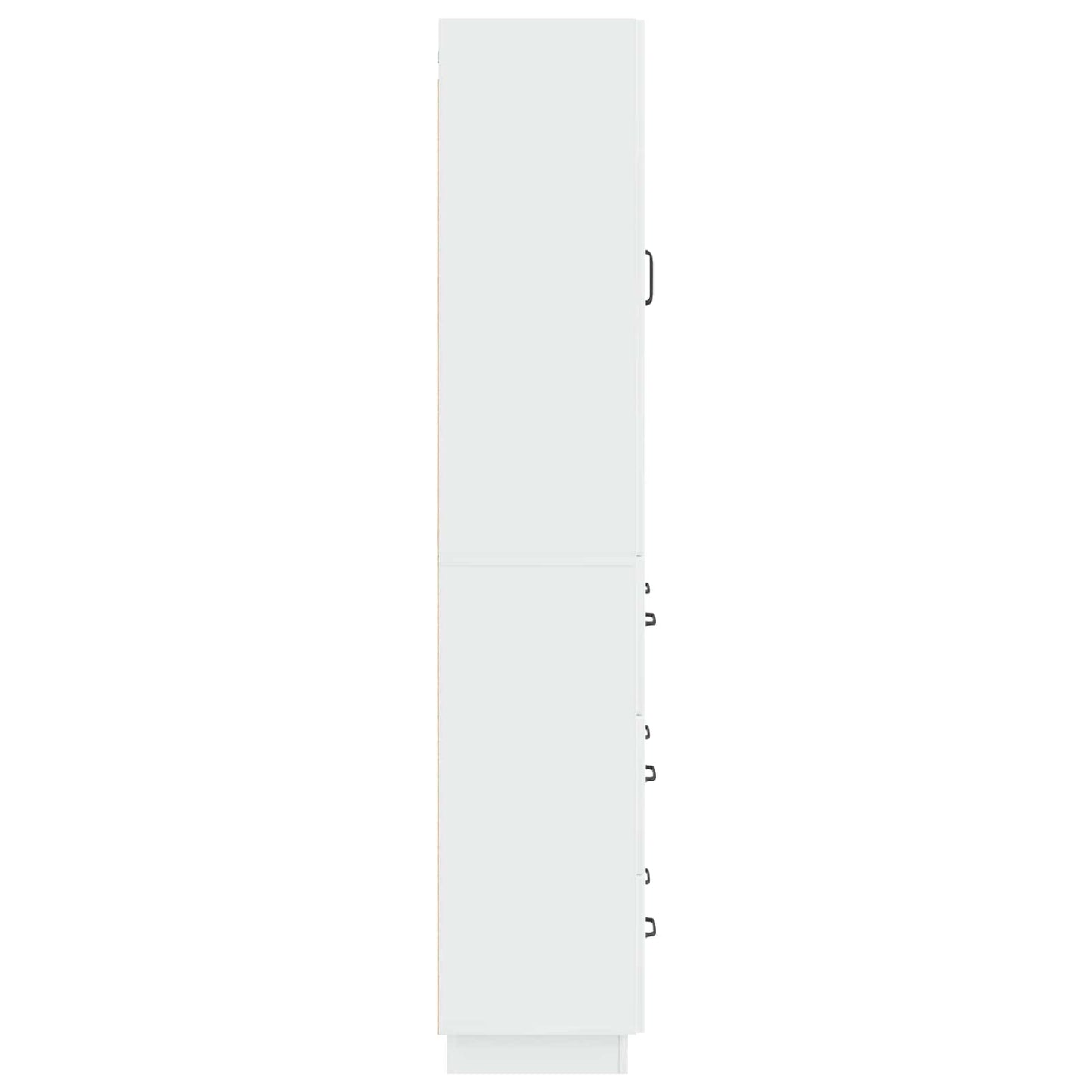 Cabinet Set 2 pcs High Gloss White 66 x 34.5 x 87 cm