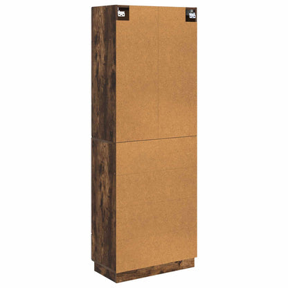 Cabinet Set 2 pcs 66 x 34.5 x 87 cm Engineered Wood Smoked Oak