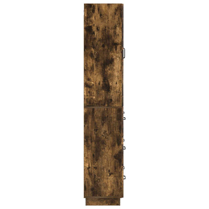 Cabinet Set 2 pcs 66 x 34.5 x 87 cm Engineered Wood Smoked Oak