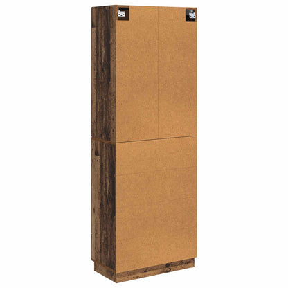 Cabinet Set 2 pcs 66 x 34.5 x 87 cm Engineered Wood Old Wood