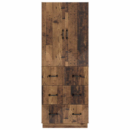 Cabinet Set 2 pcs 66 x 34.5 x 87 cm Engineered Wood Old Wood