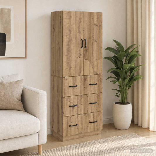 Cabinet Set 2 pcs Artisan Oak 66 x 34.5 x 87 cm Engineered Wood