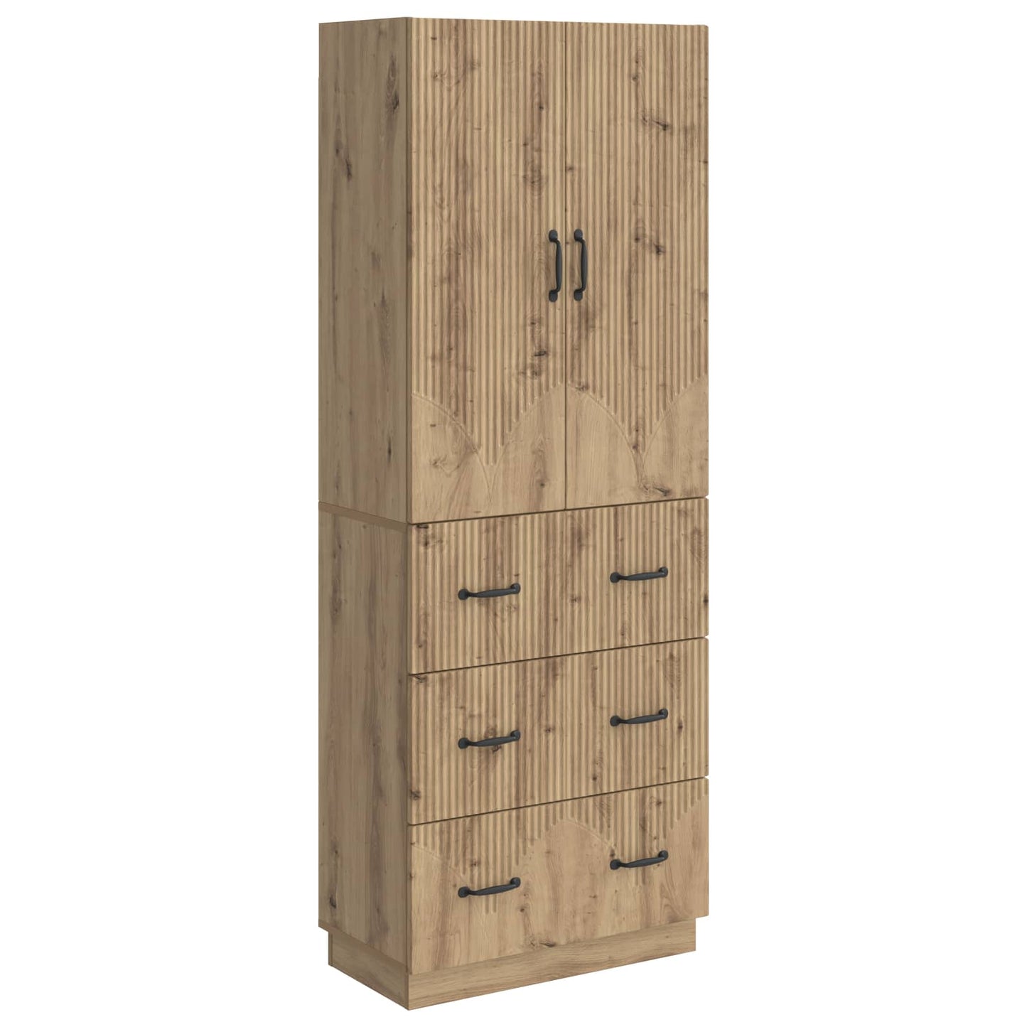 Cabinet Set 2 pcs Artisan Oak 66 x 34.5 x 87 cm Engineered Wood