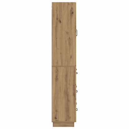 Cabinet Set 2 pcs 66 x 34.5 x 87 cm Engineered Wood Artisan Oak