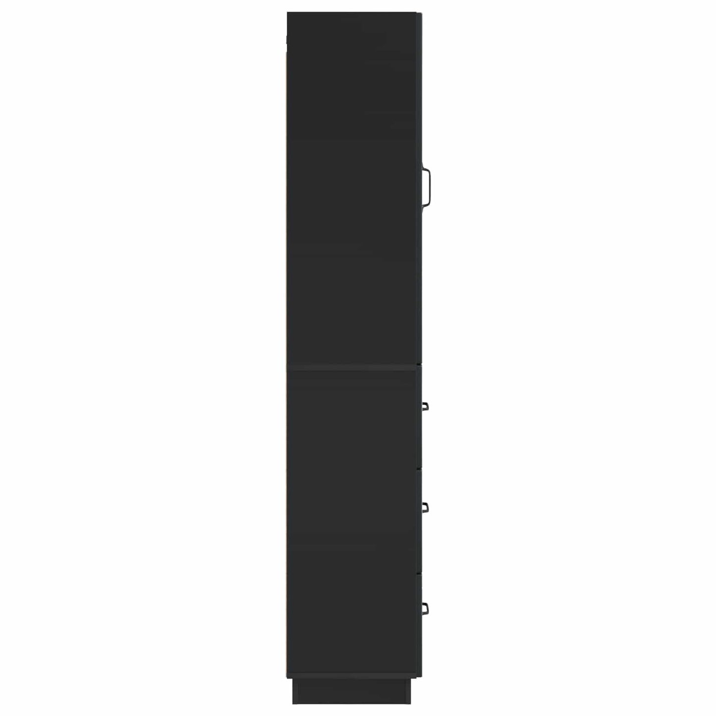 Cabinet Set 2 pcs 33 x 34.5 x 87 cm Engineered Wood Black