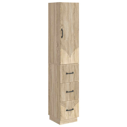 Cabinet Set 2 pcs 33 x 34.5 x 87 cm Engineered Wood Sonoma Oak
