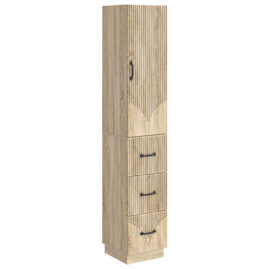 Cabinet Set 2 pcs Sonoma Oak 33 x 34.5 x 87 cm Engineered Wood