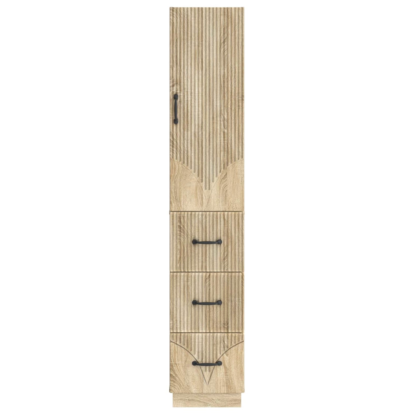 Cabinet Set 2 pcs 33 x 34.5 x 87 cm Engineered Wood Sonoma Oak