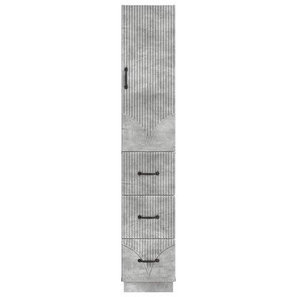 Cabinet Set 2 pcs Concrete Grey 33 x 34.5 x 87 cm