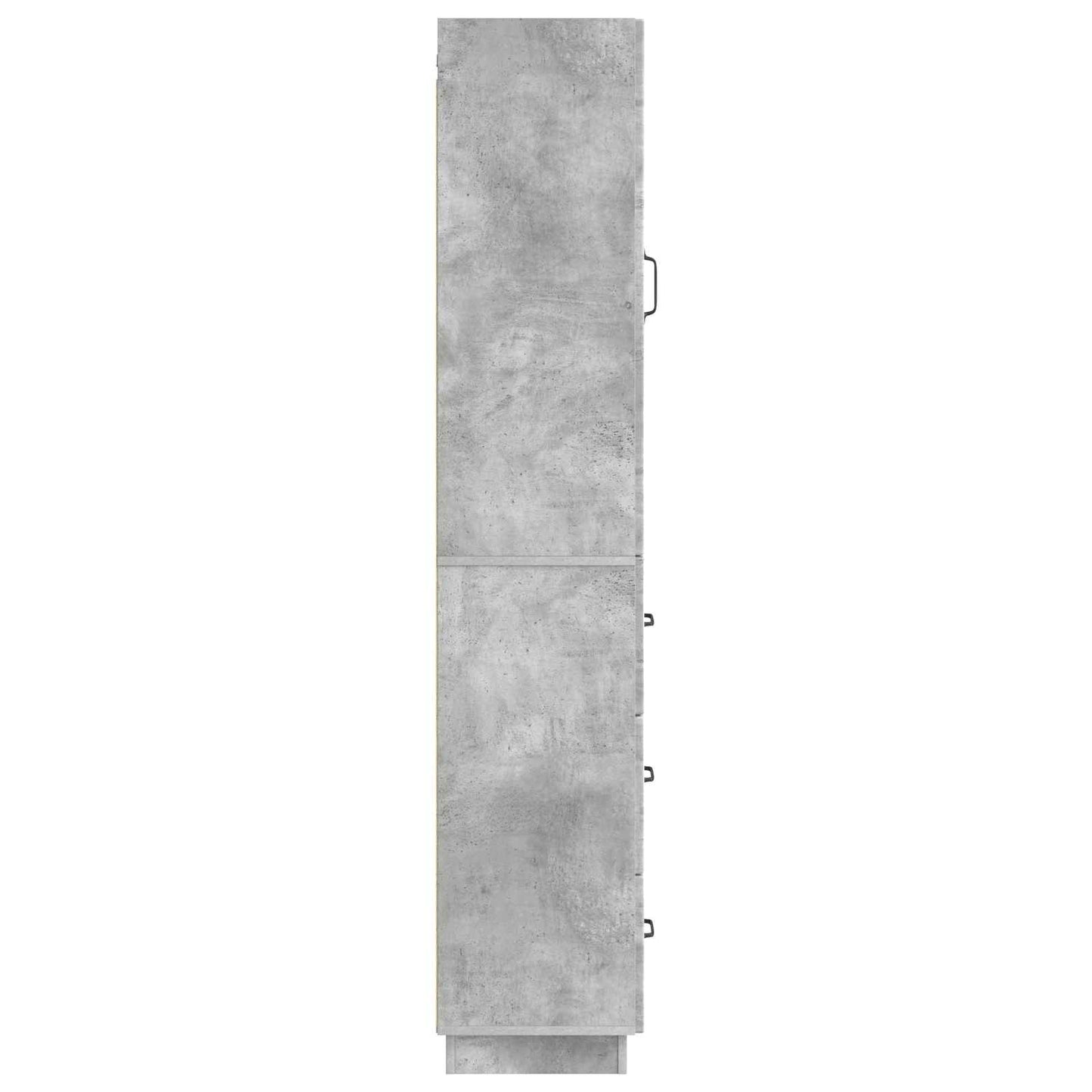 Cabinet Set 2 pcs Concrete Grey 33 x 34.5 x 87 cm