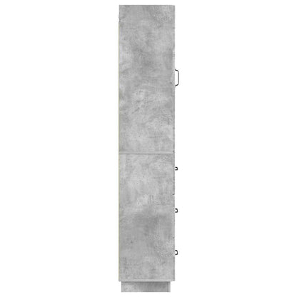 Cabinet Set 2 pcs Concrete Grey 33 x 34.5 x 87 cm