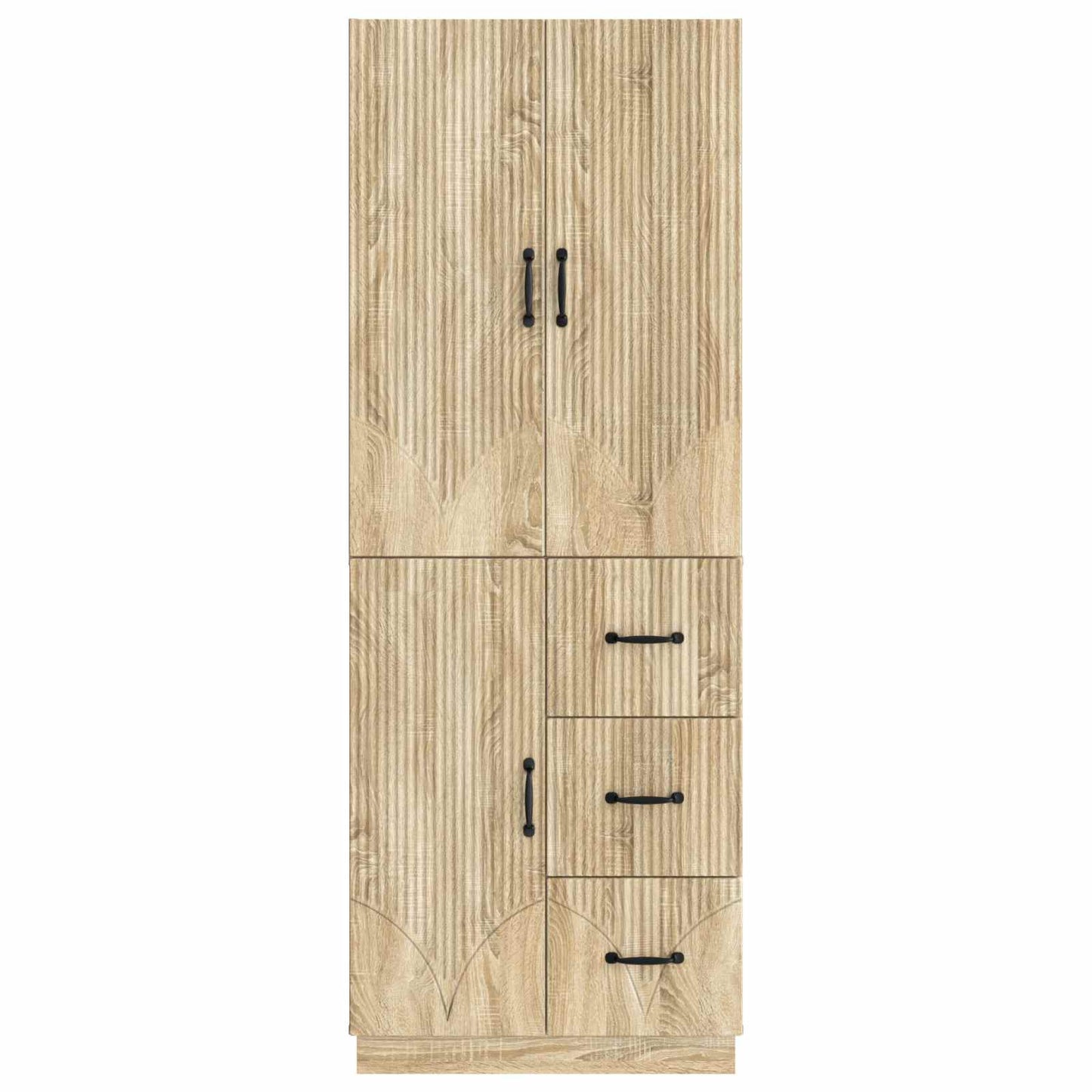 Cabinet Set 2 pcs Sonoma Oak Engineered Wood