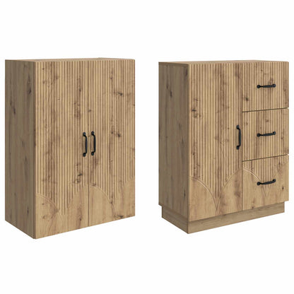 Cabinet Set 2 pcs Artisan Oak Engineered Wood