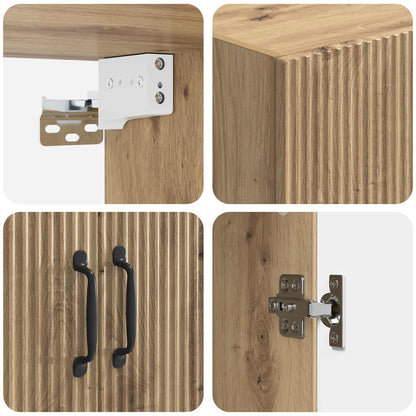 Cabinet Set 2 pcs Artisan Oak Engineered Wood