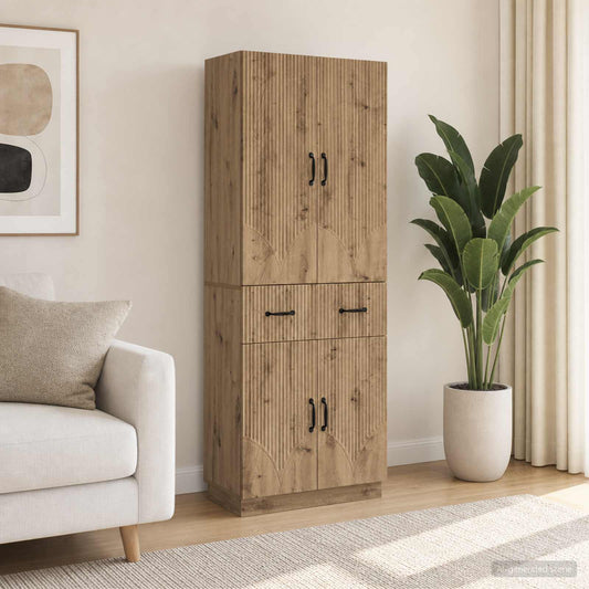 Cabinet Set 2 pcs Artisan Oak Engineered Wood