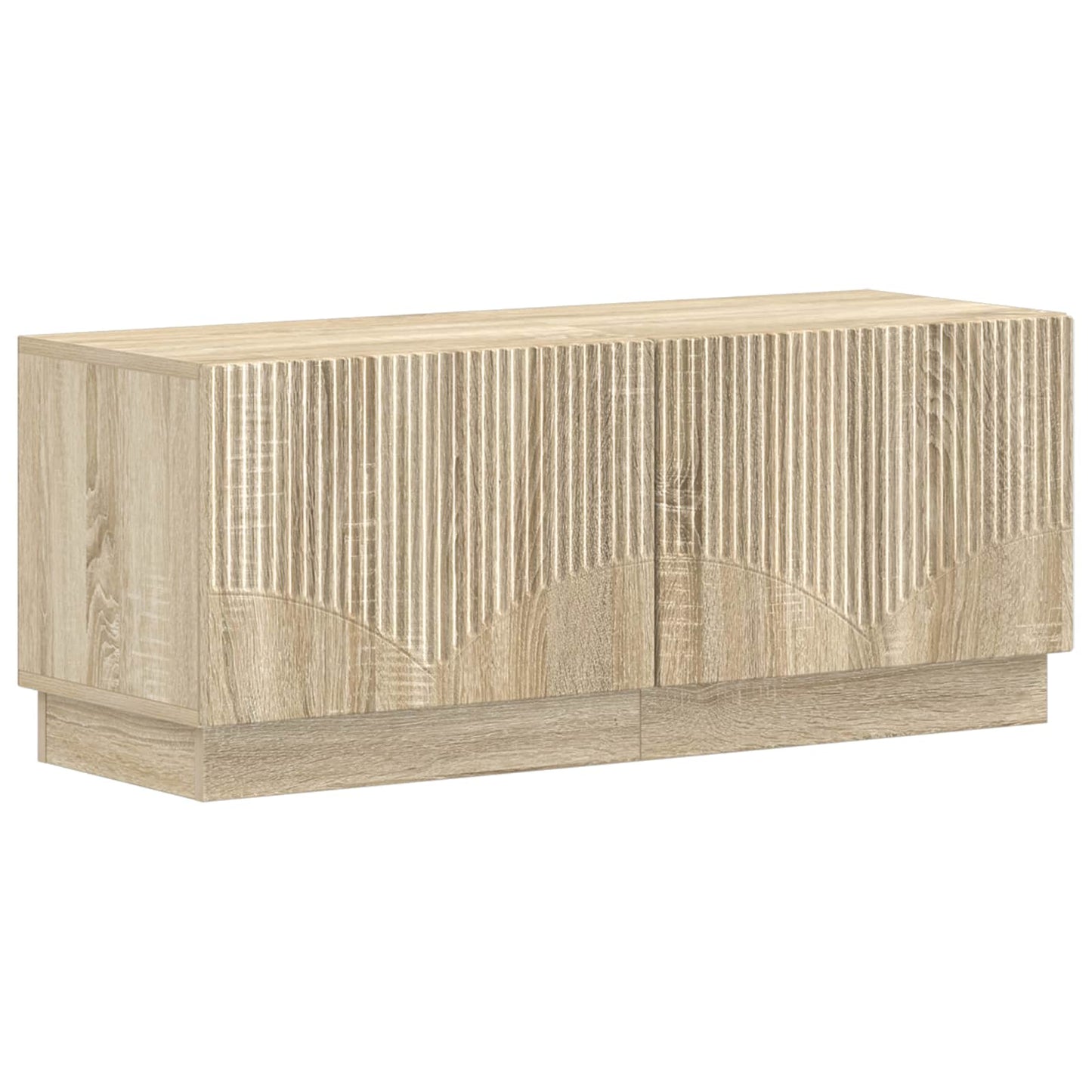 5 Piece LED TV Cabinet Sonoma Oak Engineered Wood