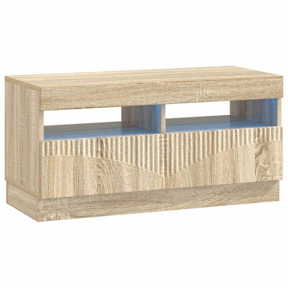 5 Piece LED TV Cabinet Sonoma Oak Engineered Wood