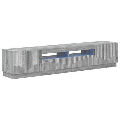 5 Piece LED TV Cabinet Grey Sonoma Engineered Wood