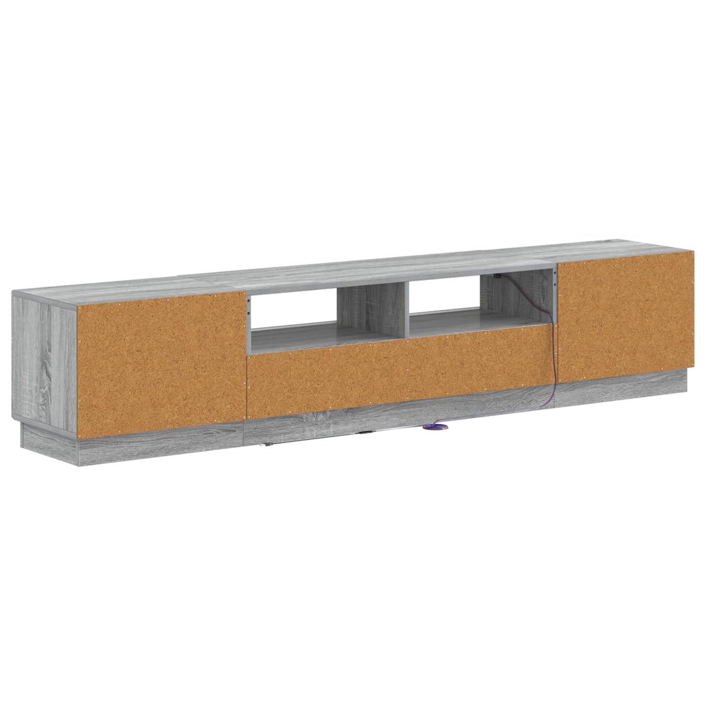 5 Piece LED TV Cabinet Grey Sonoma Engineered Wood