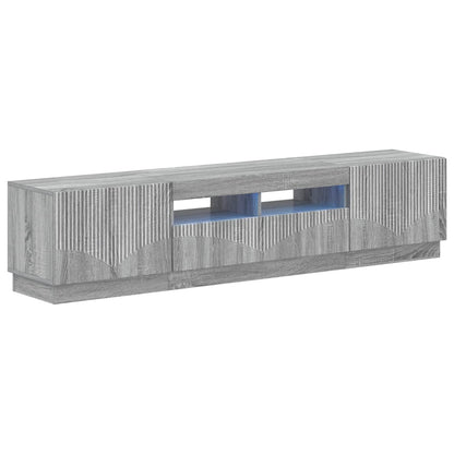 5 Piece LED TV Cabinet Grey Sonoma Engineered Wood