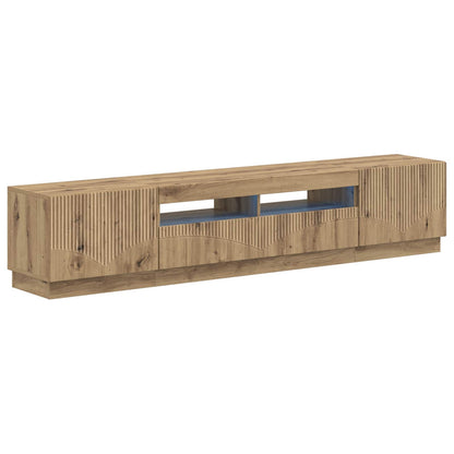 5 Piece LED TV Cabinet Artisan Oak Engineered Wood