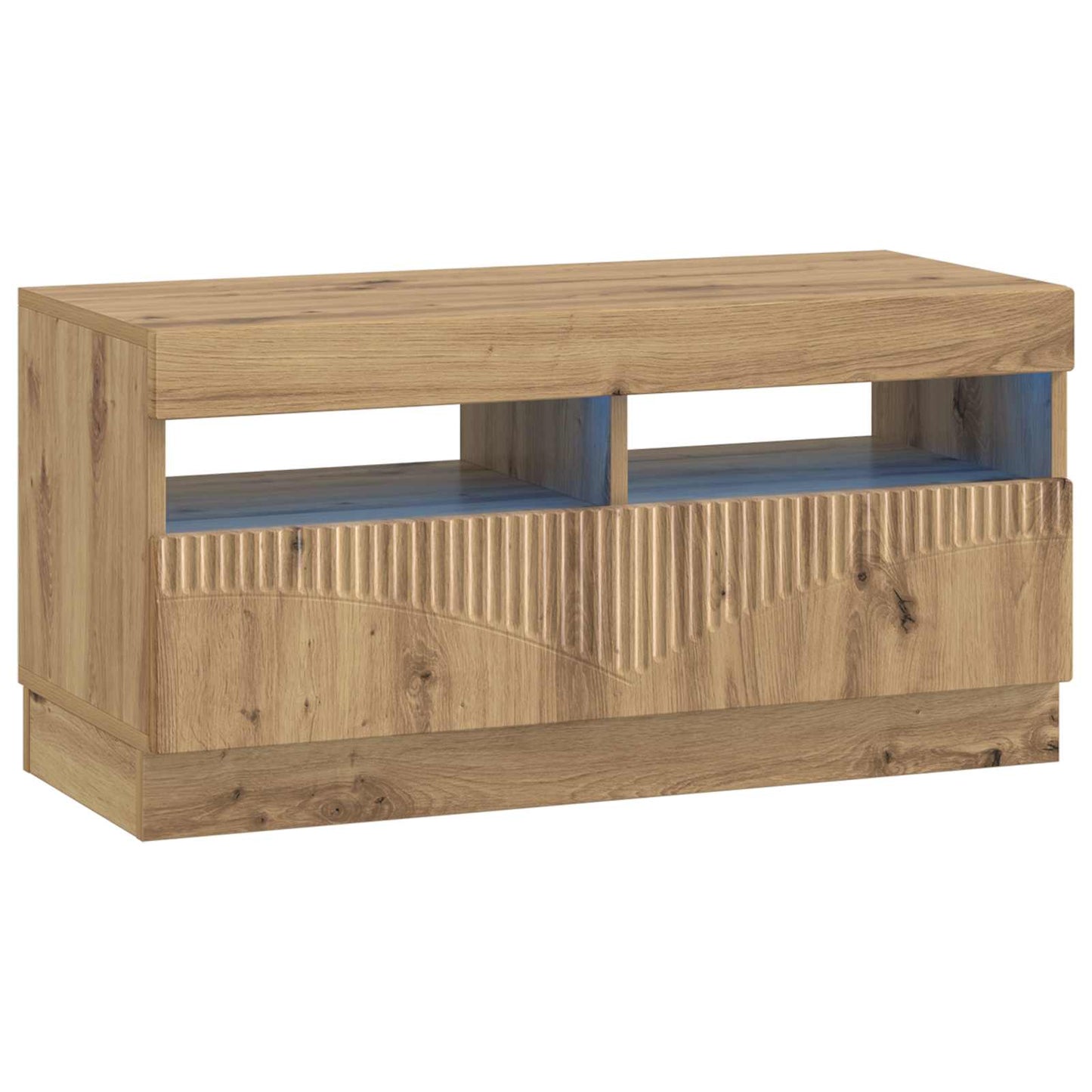5 Piece LED TV Cabinet Artisan Oak Engineered Wood