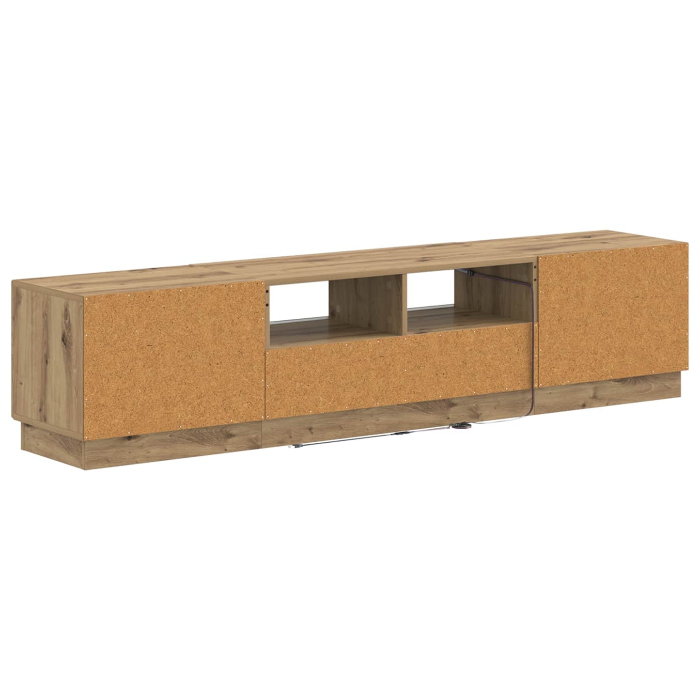 5 Piece LED TV Cabinet Artisan Oak Engineered Wood