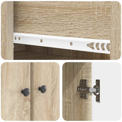 Cabinet Set 2 pcs Sonoma Oak Engineered Wood