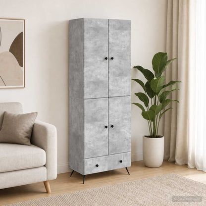 Cabinet Set 2 pcs Engineered Wood