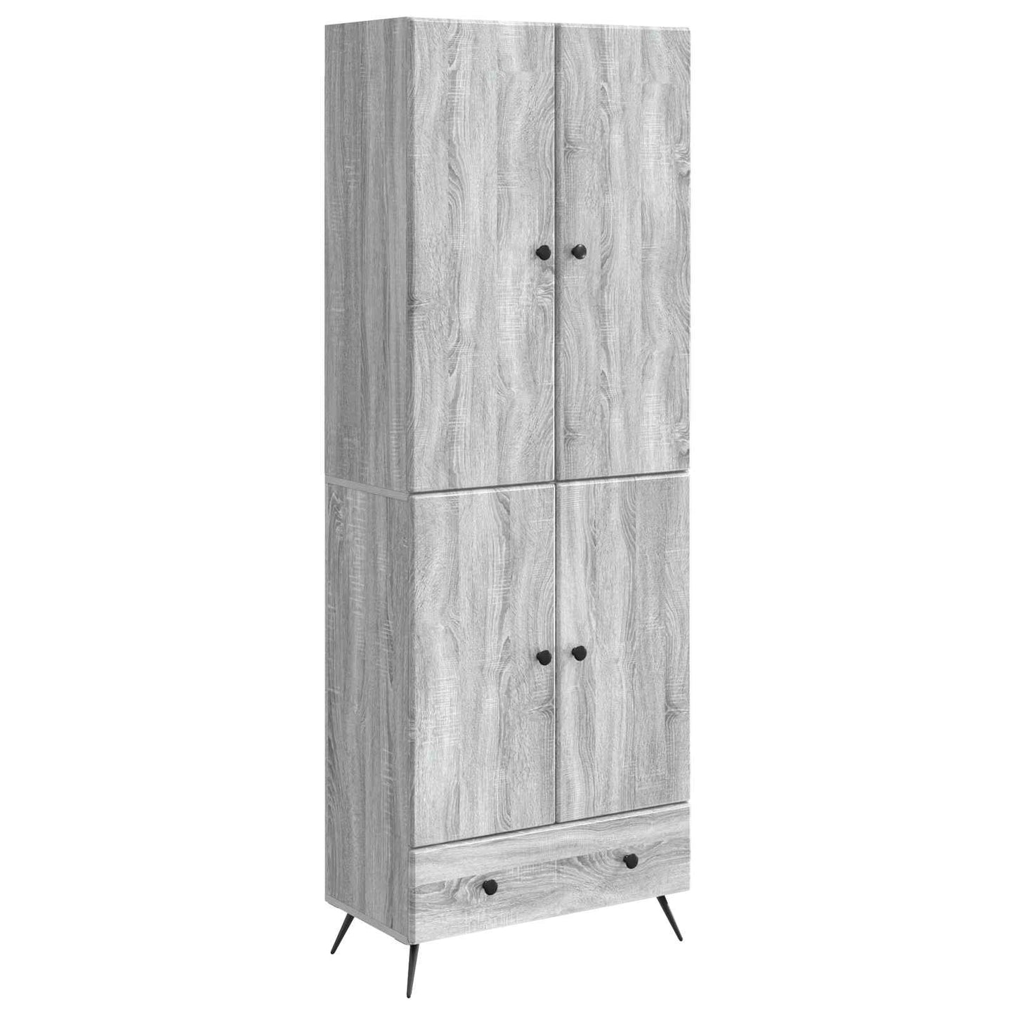 Cabinet Set 2 pcs Grey Sonoma Engineered Wood
