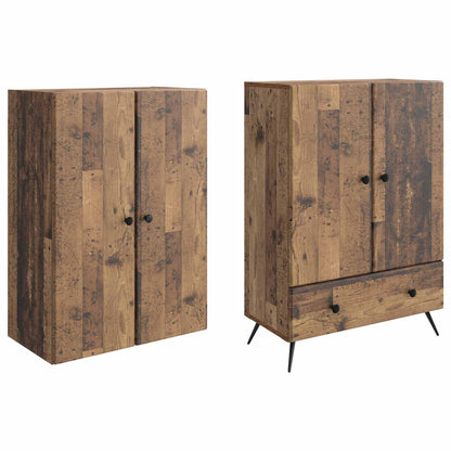 Cabinet Set 2 pcs Old Wood Engineered Wood