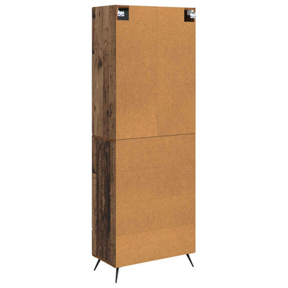Cabinet Set 2 pcs Old Wood Engineered Wood