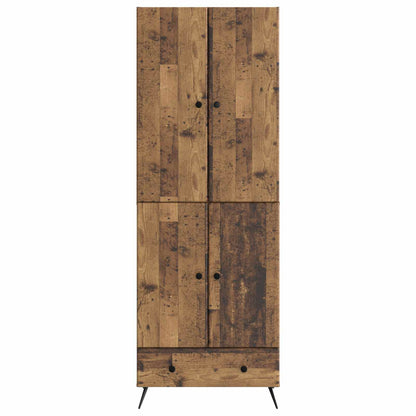 Cabinet Set 2 pcs Old Wood Engineered Wood