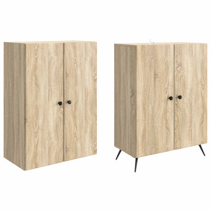 Cabinet Set 2 pcs Sonoma Oak Engineered Wood
