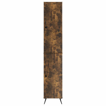 Cabinet Set 2 pcs Smoked Oak Engineered Wood