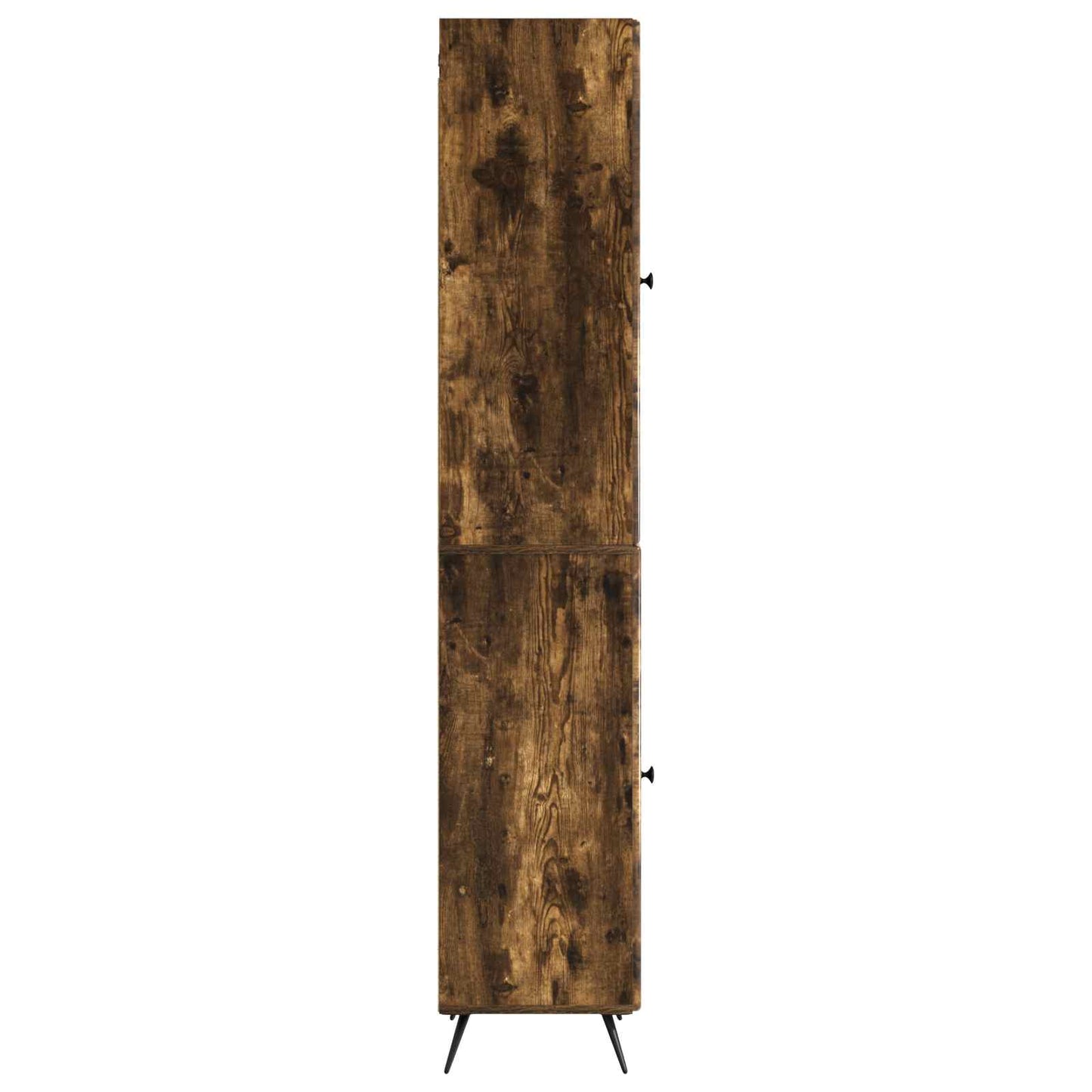 Cabinet Set 2 pcs Smoked Oak Engineered Wood