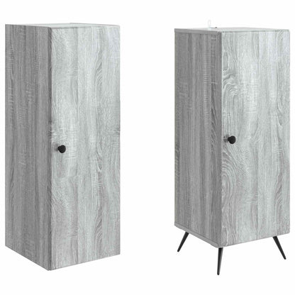 Cabinet Set 2 pcs Grey Sonoma Engineered Wood