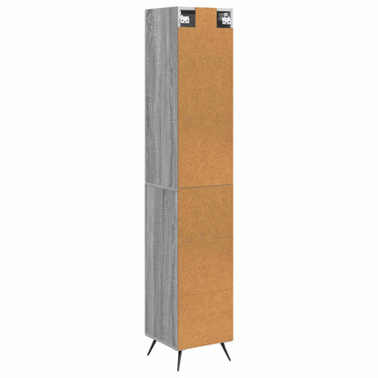 Cabinet Set 2 pcs Grey Sonoma Engineered Wood