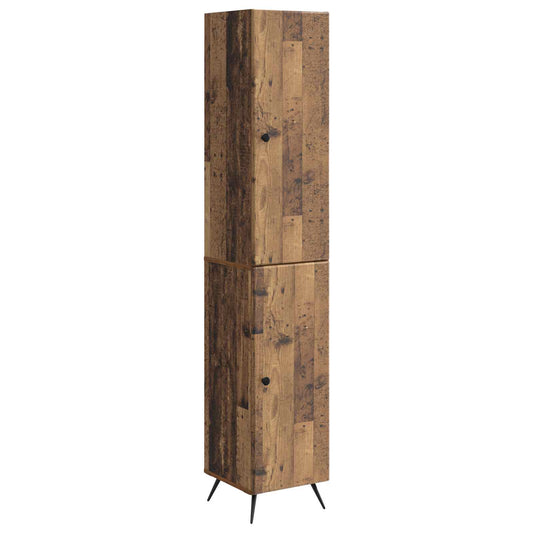 Cabinet Set 2 pcs Old Wood Engineered Wood
