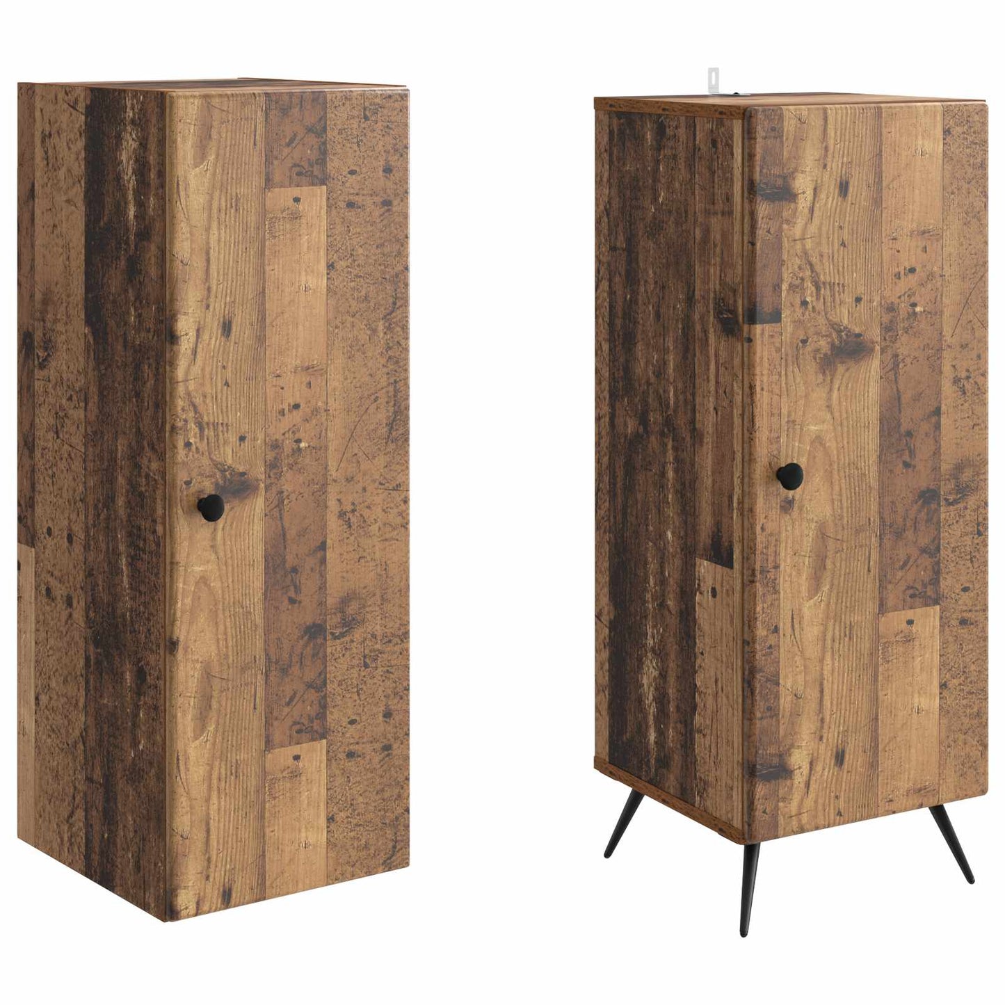 Cabinet Set 2 pcs Old Wood Engineered Wood
